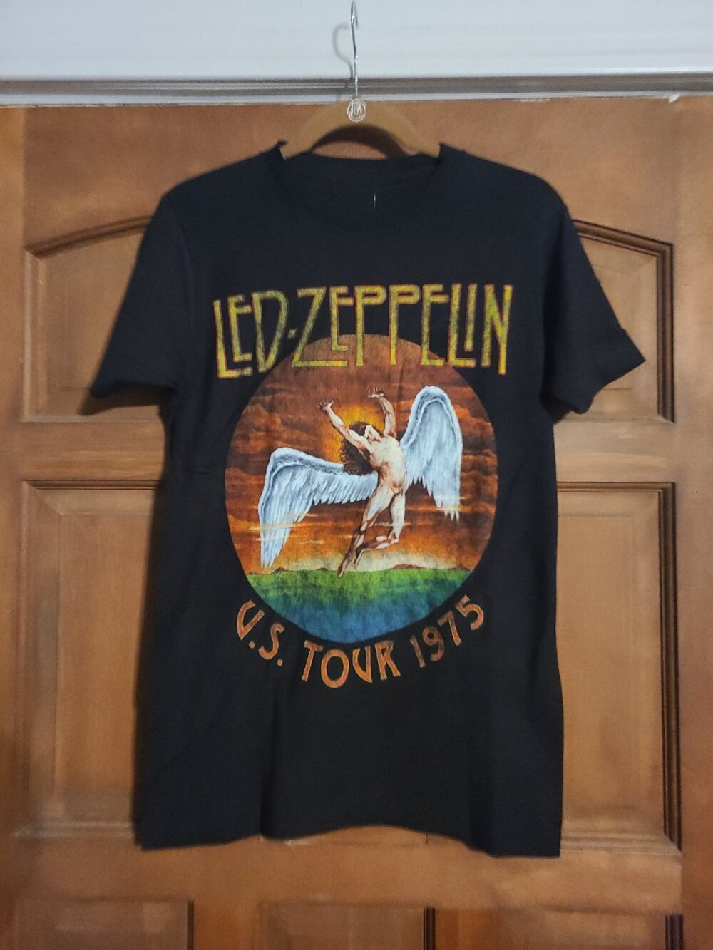 LED ZEPPELIN Unisex 1975 US Tour T shirt Tee NWT Official Merch Sz Small